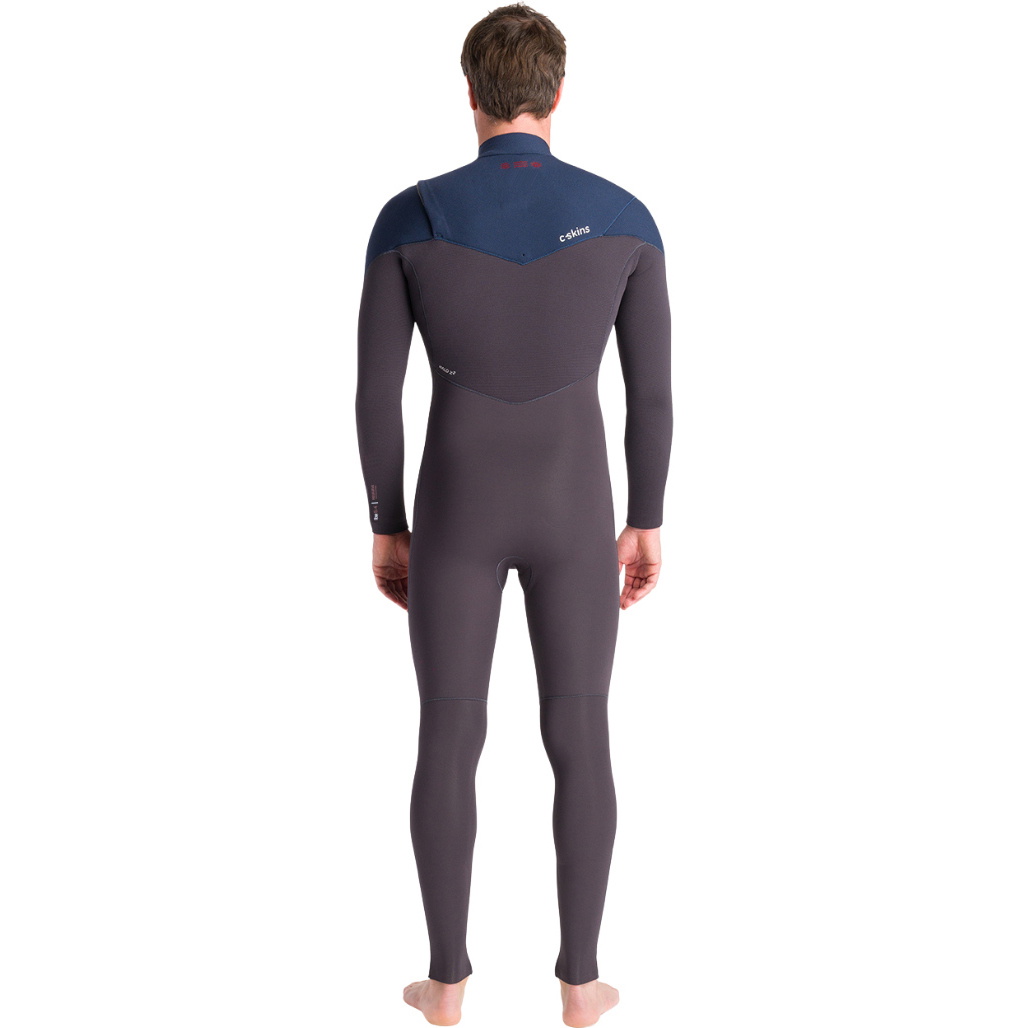 2025 C-Skins Da Uomo Nuwave Rewired 5/4mm Chest Zip Muta C-NRW54MCZ - Meteor / Meteor X / Bluestone X